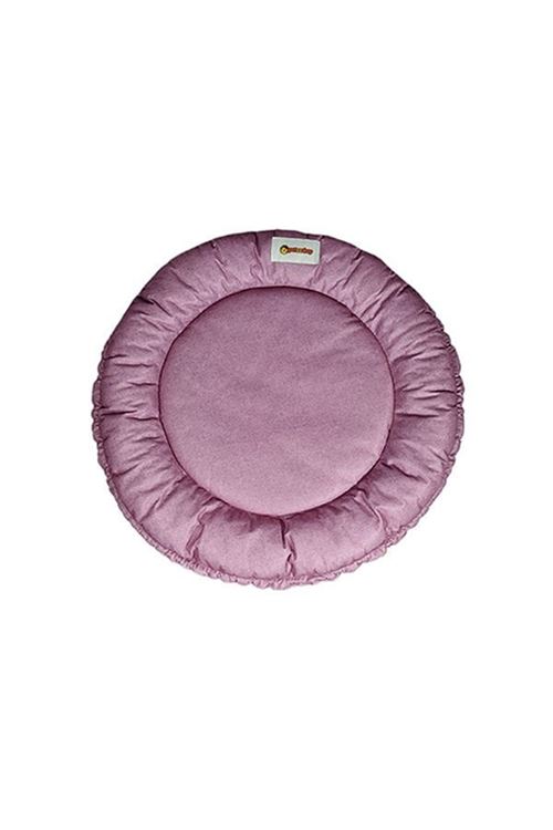 Petzz Sunflower Çift Taraflı Peluş Kedi ve Köpek Yatağı Gri/Pembe 85 Cm