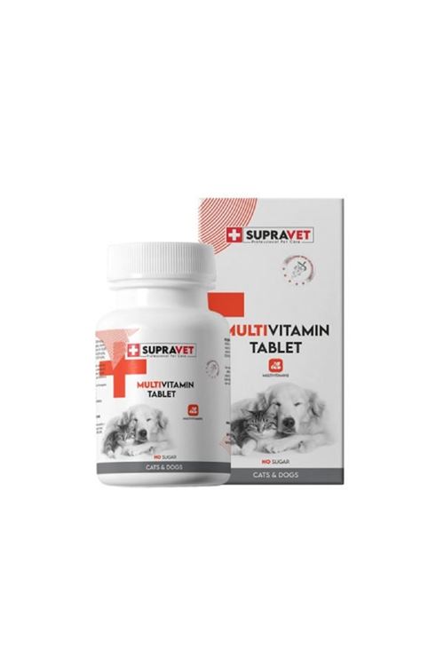 Supravet Kedi ve Köpekler için Multivitamin Tablet 75 Adet