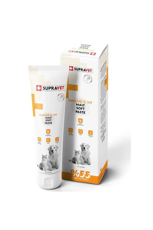 Supravet İmmune C Kedi ve Köpek Bağışıklık Güçlendirici Malt Paste 100 Gr