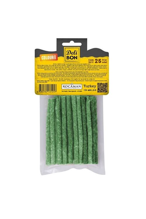 Delibon Süper Munchy Çubuk Spirulinalı Köpek Çiğneme Kemiği İnce 25 Adet