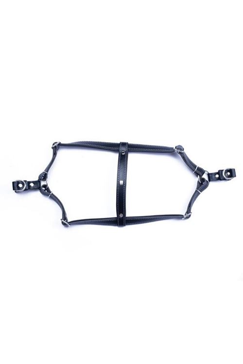 Doggie Konfor Deri Ronin Köpek Göğüs Tasması Small Siyah 1.5x40 45 Cm