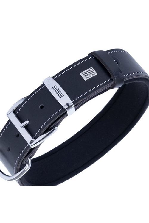 Doggie Konfor Deri Köpek Boyun Tasması Small Siyah 4x47 55 Cm
