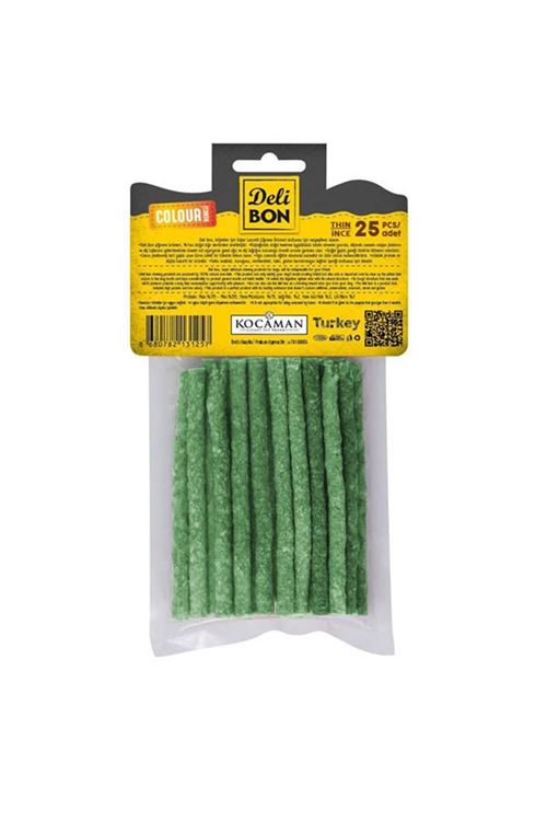 Delibon Süper Munchy Çubuk Spirulinalı Köpek Çiğneme Kemiği İnce 25 Adet