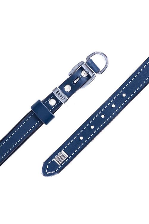 Doggie Konfor Deri Köpek Boyun Tasması Medium Royal Mavi 1.5x25-30 Cm
