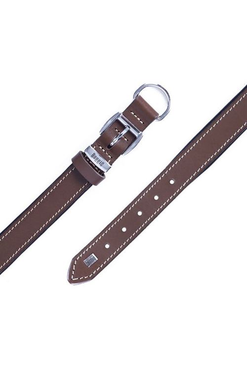 Doggie Konfor Deri Köpek Boyun Tasması Medium Kahverengi 2.5x37-45 Cm