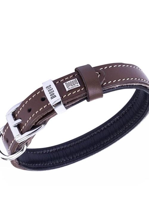 Doggie Konfor Deri Köpek Boyun Tasması Medium Kahverengi 2x35-40 Cm