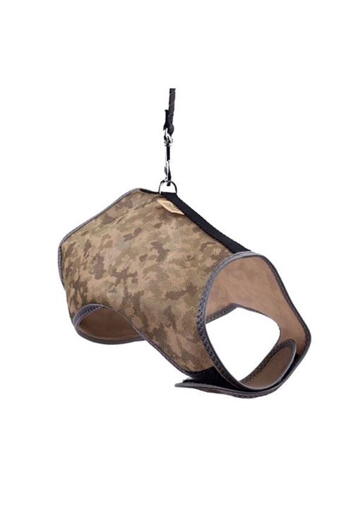 Cattie Havalı Dokuma Kedi Göğüs ve Gezdirme Takımı Large Kamuflaj 1.5x30-40 Cm