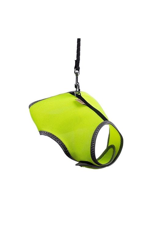 Cattie Havalı Dokuma Kedi Göğüs ve Gezdirme Takımı Medium Sarı 1x25-35 Cm