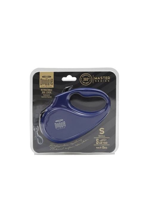 Doggie Master Otomatik Köpek Uzatma Tasması Small Royal Mavi 15 Kg 5 Mt