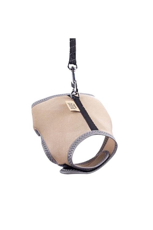 Cattie Havalı Dokuma Kedi Göğüs ve Gezdirme Takımı Small Bej 1x20-30 Cm