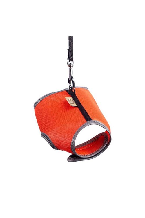Cattie Havalı Dokuma Kedi Göğüs ve Gezdirme Takımı Small Turuncu 1x20-30 Cm