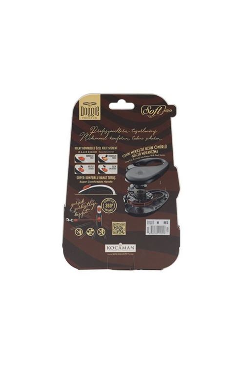 Doggie Soft Otomatik Köpek Uzatma Tasması Medium Kırmızı 25 Kg 5 Mt