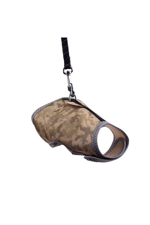 Cattie Havalı Dokuma Kedi Göğüs ve Gezdirme Takımı Small Kamuflaj 1x20-30 Cm