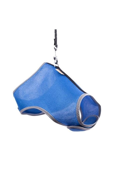 Cattie Havalı Dokuma Kedi Göğüs ve Gezdirme Takımı Large Royal Mavi 1.5x30-40 Cm