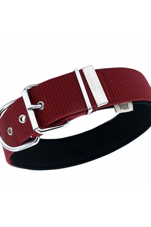 Doggie Konfor Dokuma Köpek Boyun Tasması Small Kırmızı 5x50-60 Cm