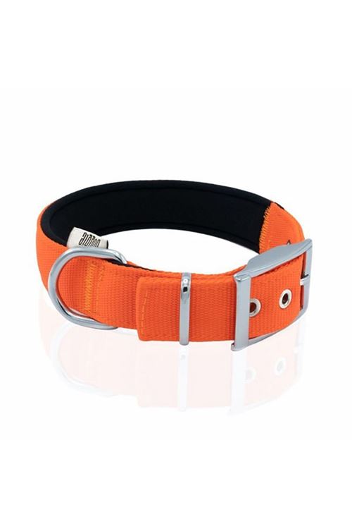 Doggie Elit Dokuma Köpek Boyun Tasması Medium Turuncu 3x42-50 Cm