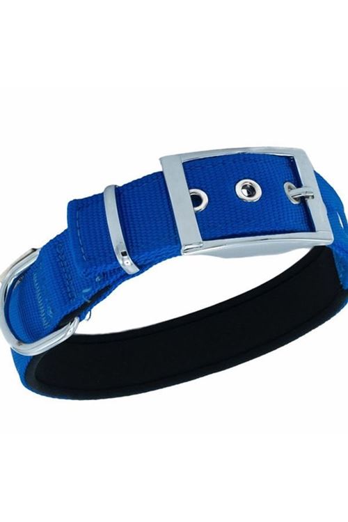 Doggie Elit Dokuma Köpek Boyun Tasması Medium Royal Mavi 3x42-50 Cm