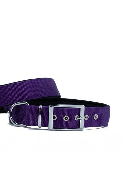 Doggie Elit Dokuma Köpek Boyun Tasması Large Mor 3x47-55 Cm