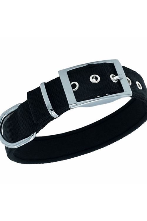 Doggie Elit Dokuma Köpek Boyun Tasması Large Siyah 3x47-55 Cm