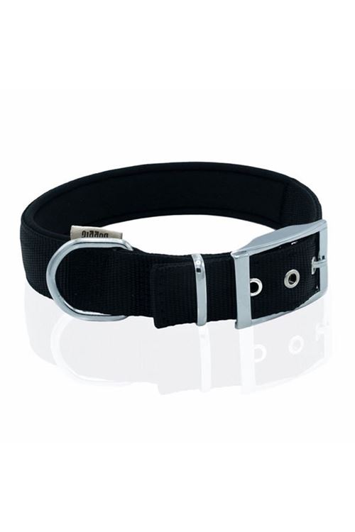 Doggie Elit Dokuma Köpek Boyun Tasması Large Siyah 3x47-55 Cm