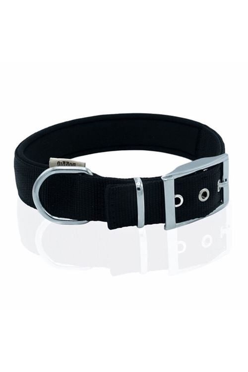 Doggie Elit Dokuma Köpek Boyun Tasması Medium Siyah 3x42-50 Cm