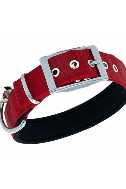 Doggie Elit Dokuma Köpek Boyun Tasması Medium Kırmızı 3x42-50 Cm