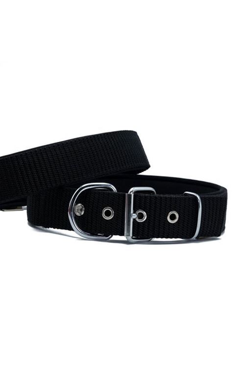 Doggie Elit Dokuma Köpek Boyun Tasması Small Siyah 4x47-55 Cm