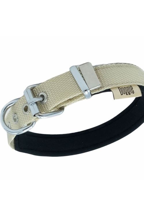 Doggie Comfort Dokuma Köpek Boyun Tasması Medium Haki 2x35-40 Cm