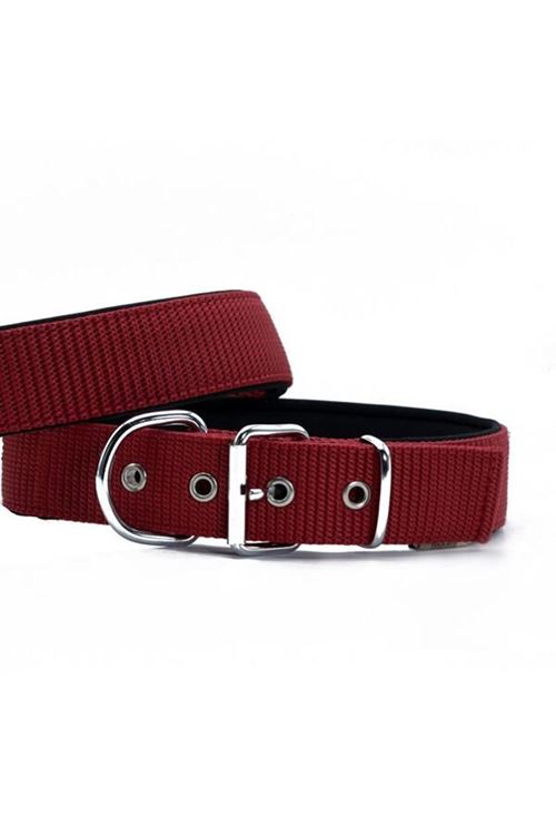 Doggie Elit Dokuma Köpek Boyun Tasması Large Kırmızı 5x60-70 Cm