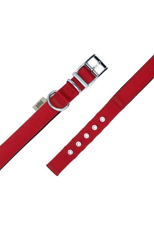Doggie Elit Dokuma Köpek Boyun Tasması Medium Kırmızı 3x42-50 Cm