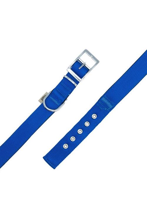 Doggie Elit Dokuma Köpek Boyun Tasması Medium Royal Mavi 2.5x37-45 Cm