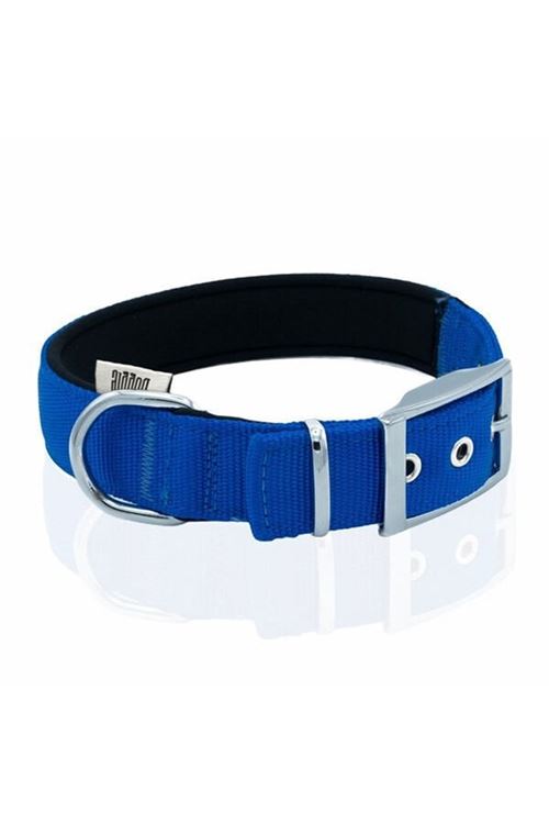 Doggie Elit Dokuma Köpek Boyun Tasması Large Royal Mavi 3x47-55 Cm