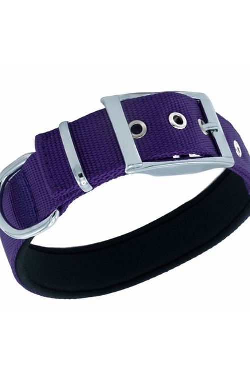 Doggie Elit Dokuma Köpek Boyun Tasması Medium Mor 3x42-50 Cm