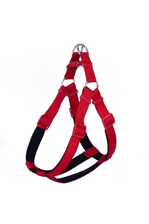 Doggie Konfor Dokuma Ronin Köpek Göğüs Tasması Xxxlarge Kırmızı 3x75-85 Cm