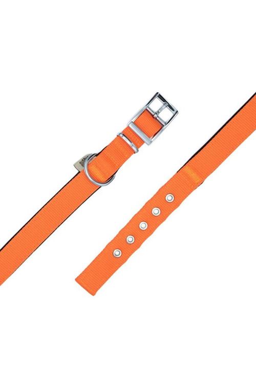 Doggie Elit Dokuma Köpek Boyun Tasması Large Turuncu 3x47-55 Cm