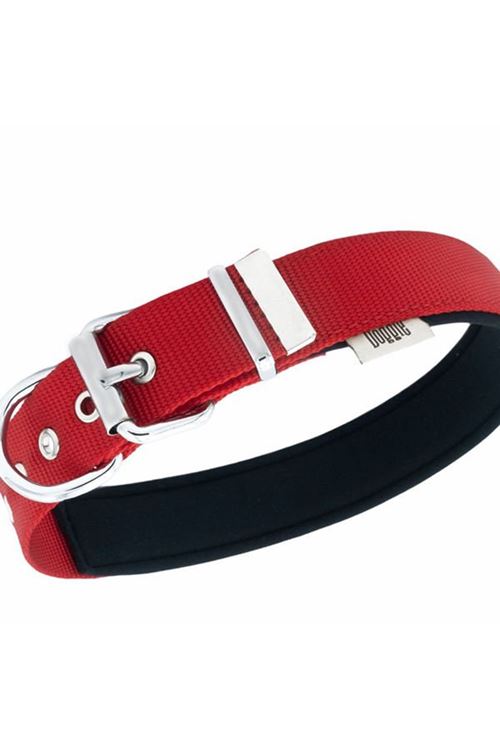 Doggie Comfort Dokuma Köpek Boyun Tasması Medium Kırmızı 3x42-50 Cm