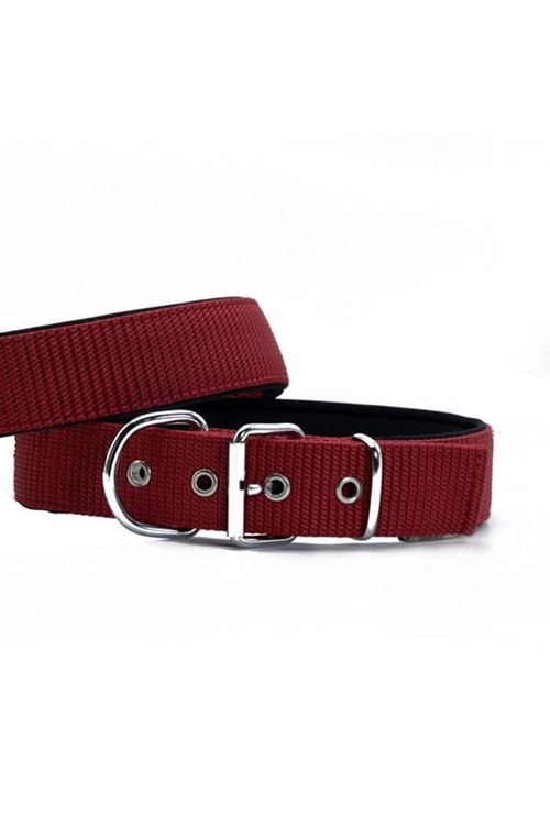 Doggie Elit Dokuma Köpek Boyun Tasması Medium Kırmızı 4x52-60 Cm
