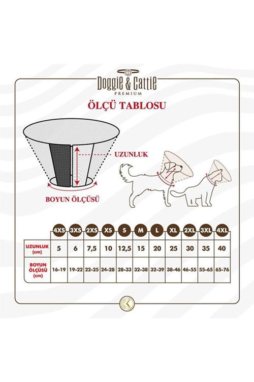 Doggie Comfort Köpek Elizabeth Yakalığı Small 12.5x28-46 Cm