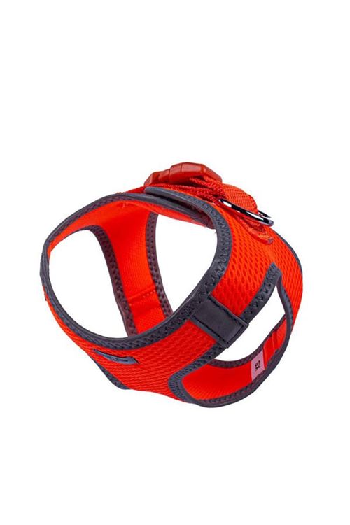 Doggie Havalı Dokuma Reflektör Küçük Irk Köpek Göğüs Tasması Xsmall Turuncu 30-34 Cm