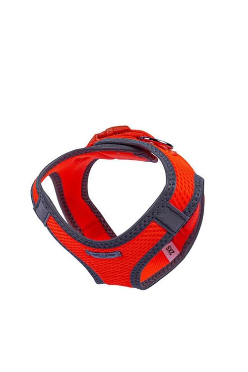 Doggie Havalı Dokuma Reflektör Küçük Irk Köpek Göğüs Tasması Xxsmall Turuncu 26-30 Cm