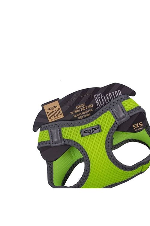 Doggie Havalı Dokuma Reflektör Küçük Irk Köpek Göğüs Tasması Xxxsmall Sarı 22-26 Cm