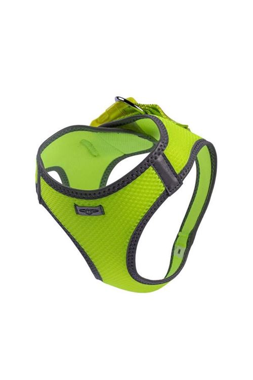 Doggie Havalı Dokuma Reflektör Küçük Irk Köpek Göğüs Tasması Medium Sarı 38-44 Cm