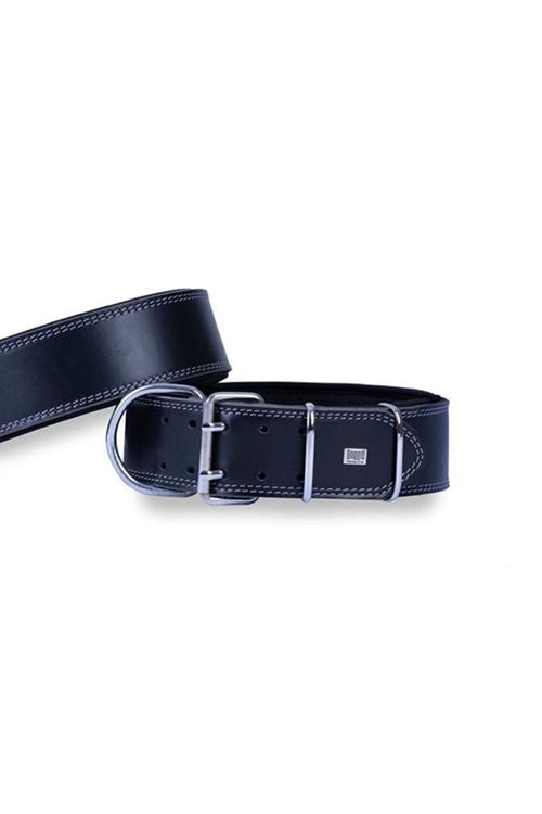 Doggie Dayanıklı Deri Köpek Boyun Tasması Small Siyah 6x55-65 Cm