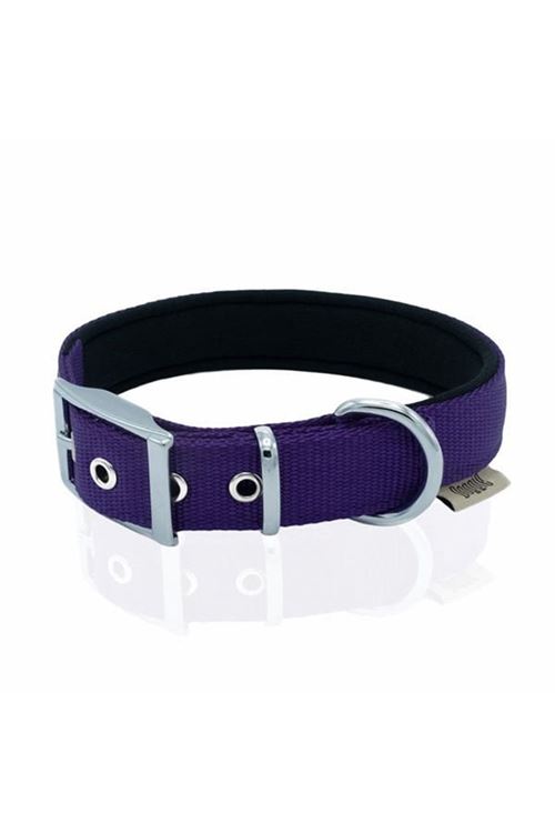 Doggie Elit Dokuma Köpek Boyun Tasması Large Mor 2.5x42-50 Cm