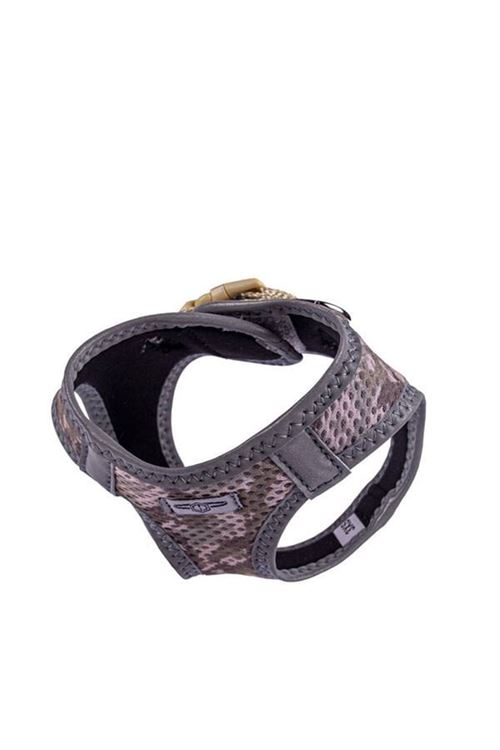 Doggie Havalı Dokuma Reflektör Küçük Irk Köpek Göğüs Tasması Xxxsmall Kamuflaj 22-26 Cm