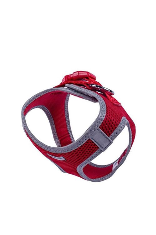 Doggie Havalı Dokuma Reflektör Küçük Irk Köpek Göğüs Tasması Xsmall Kırmızı 30-34 Cm
