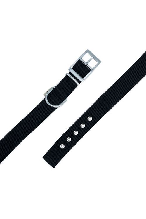 Doggie Elit Dokuma Köpek Boyun Tasması Medium Siyah 2.5x37-45 Cm