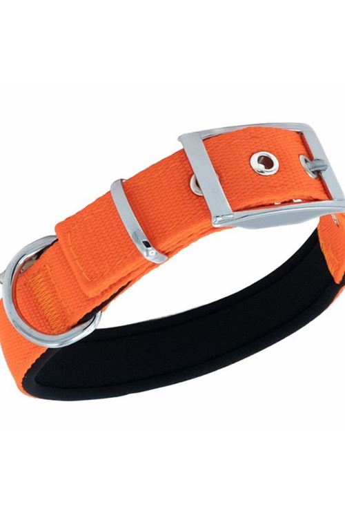 Doggie Elit Dokuma Köpek Boyun Tasması Large Turuncu 2.5x42-50 Cm