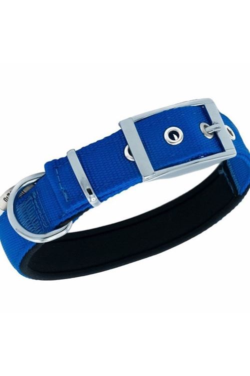 Doggie Elit Dokuma Köpek Boyun Tasması Large Royal Mavi 2.5x42-50 Cm