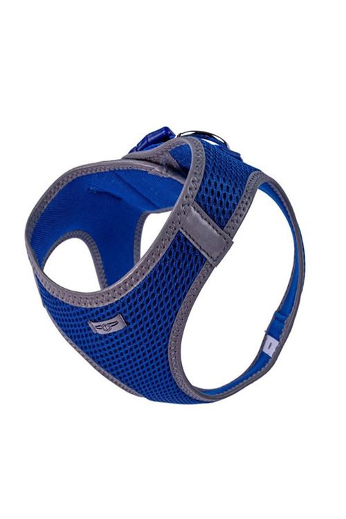 Doggie Havalı Dokuma Reflektör Küçük Irk Köpek Göğüs Tasması Medium Mavi 38-44 Cm